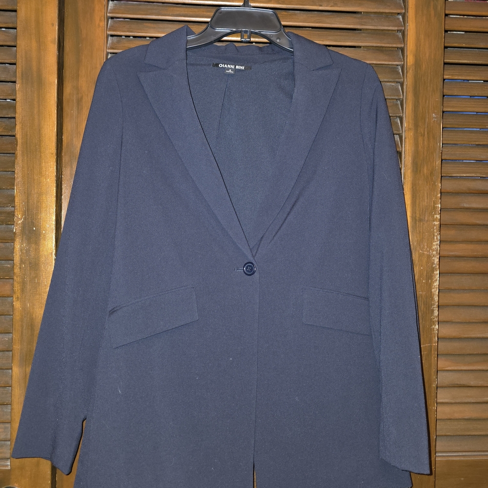 Gianni Bini Classic Black Single-Button Blazer